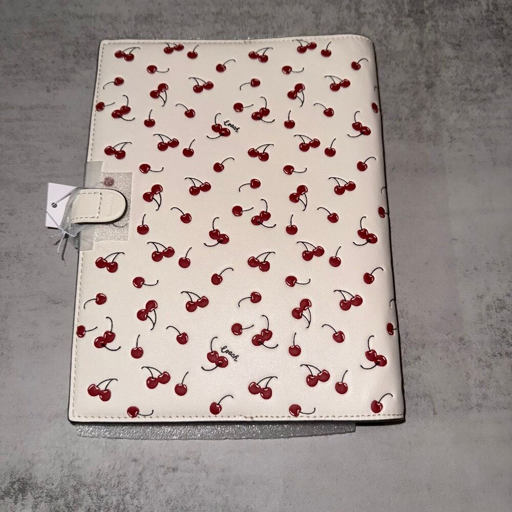 Coach Notebook With Cherry Print - Picture 2 of 4